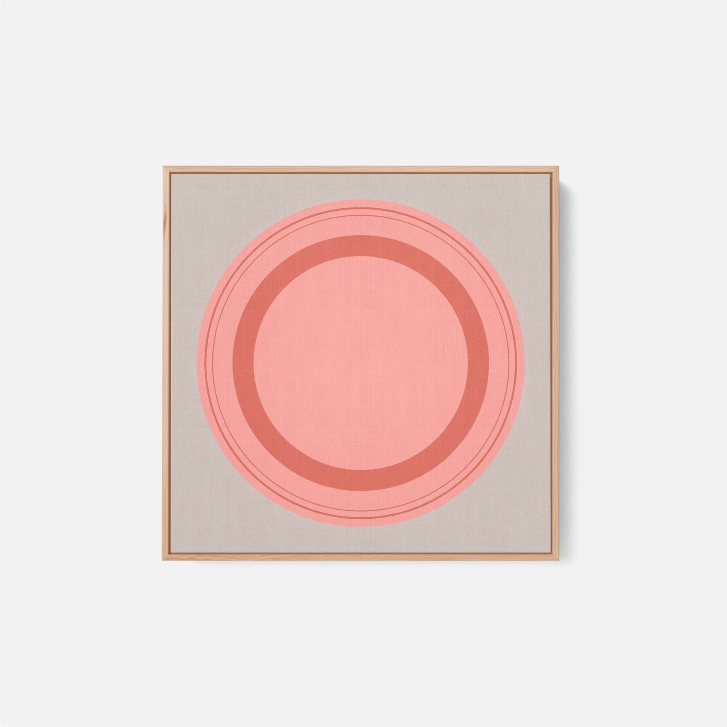 Floater Frame Circle-Canvas Wall Art-The Design Craft