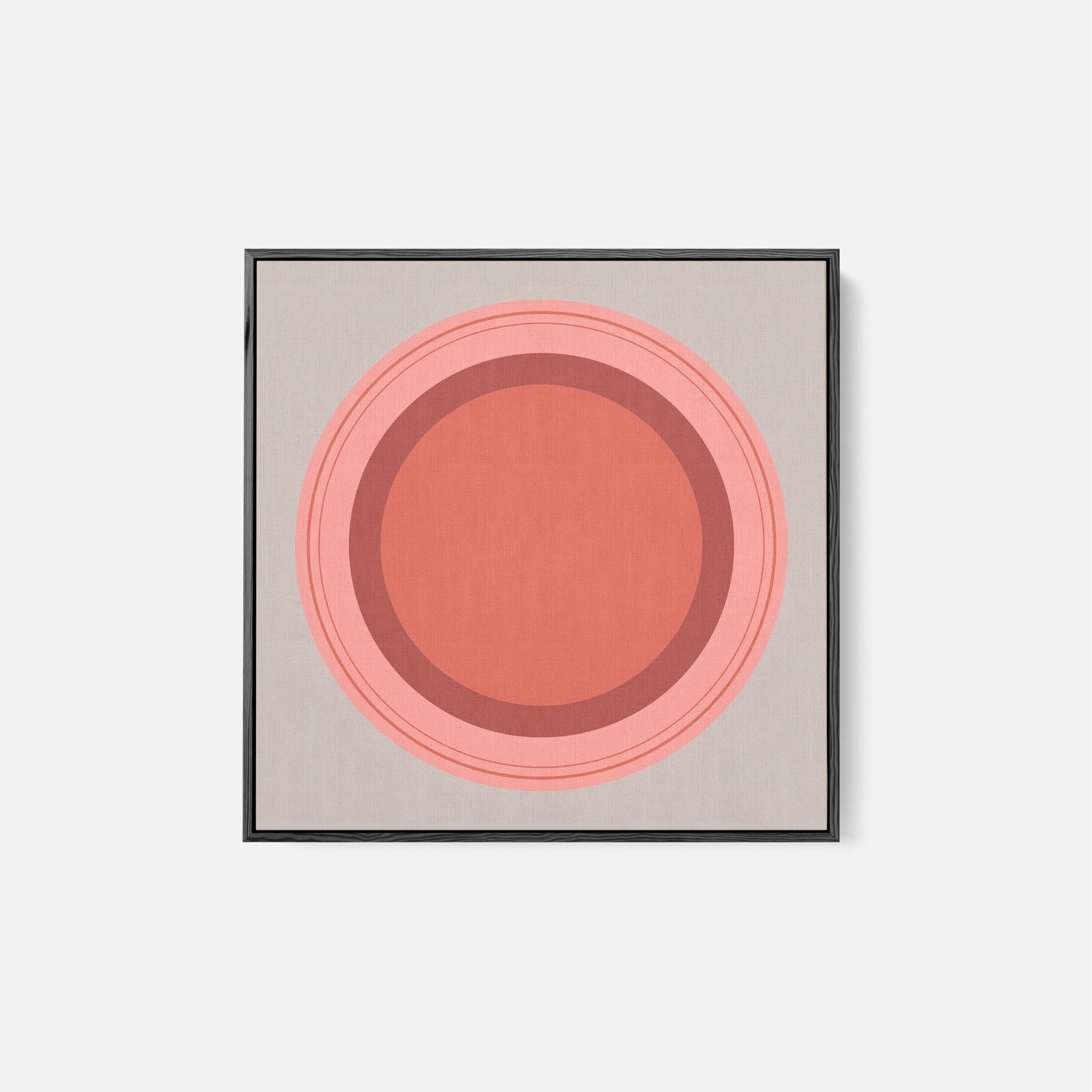 Floater Frame Circle II-Canvas Wall Art-The Design Craft