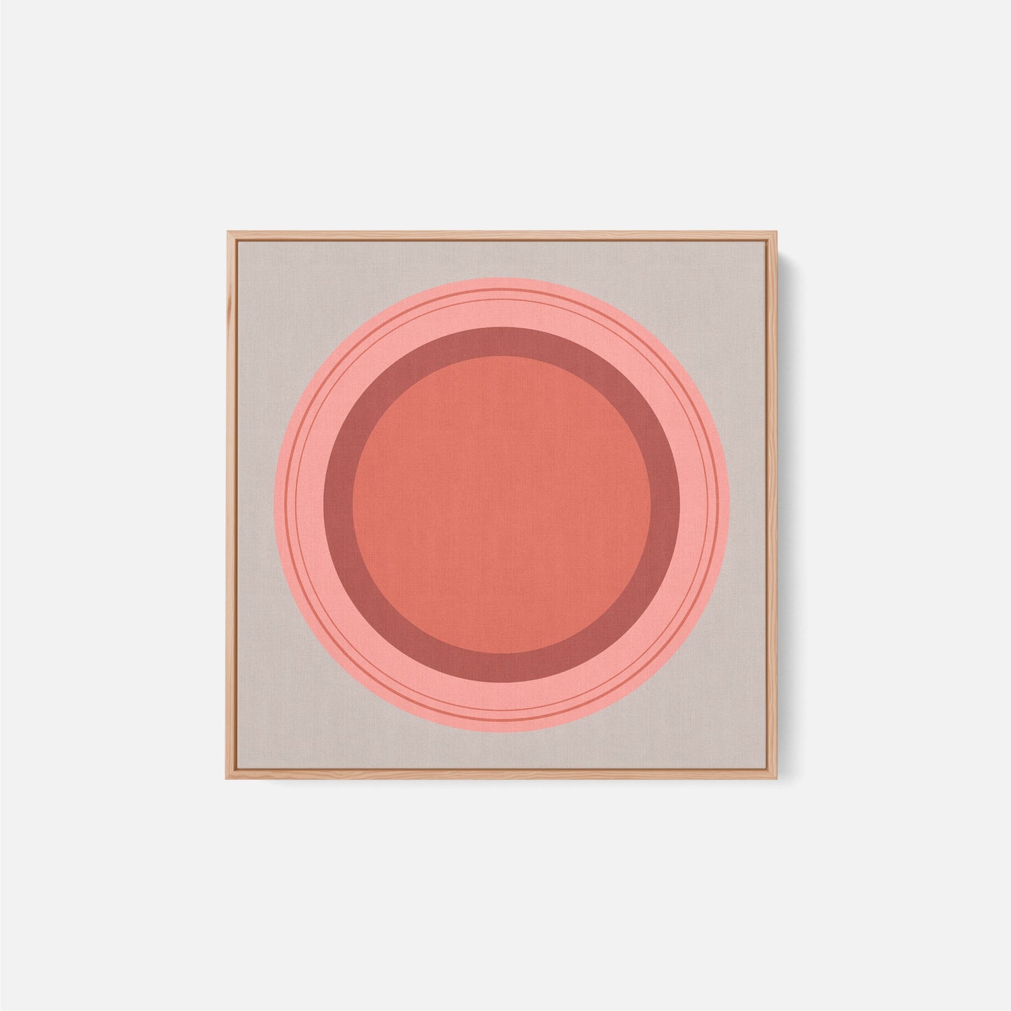 Floater Frame Circle II-Canvas Wall Art-The Design Craft