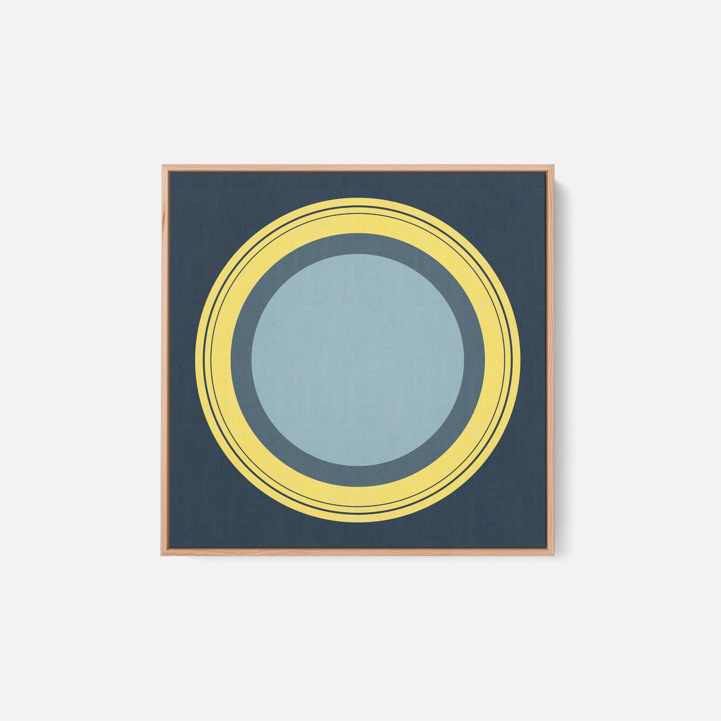 Floater Frame Circle VIII-Canvas Wall Art-The Design Craft