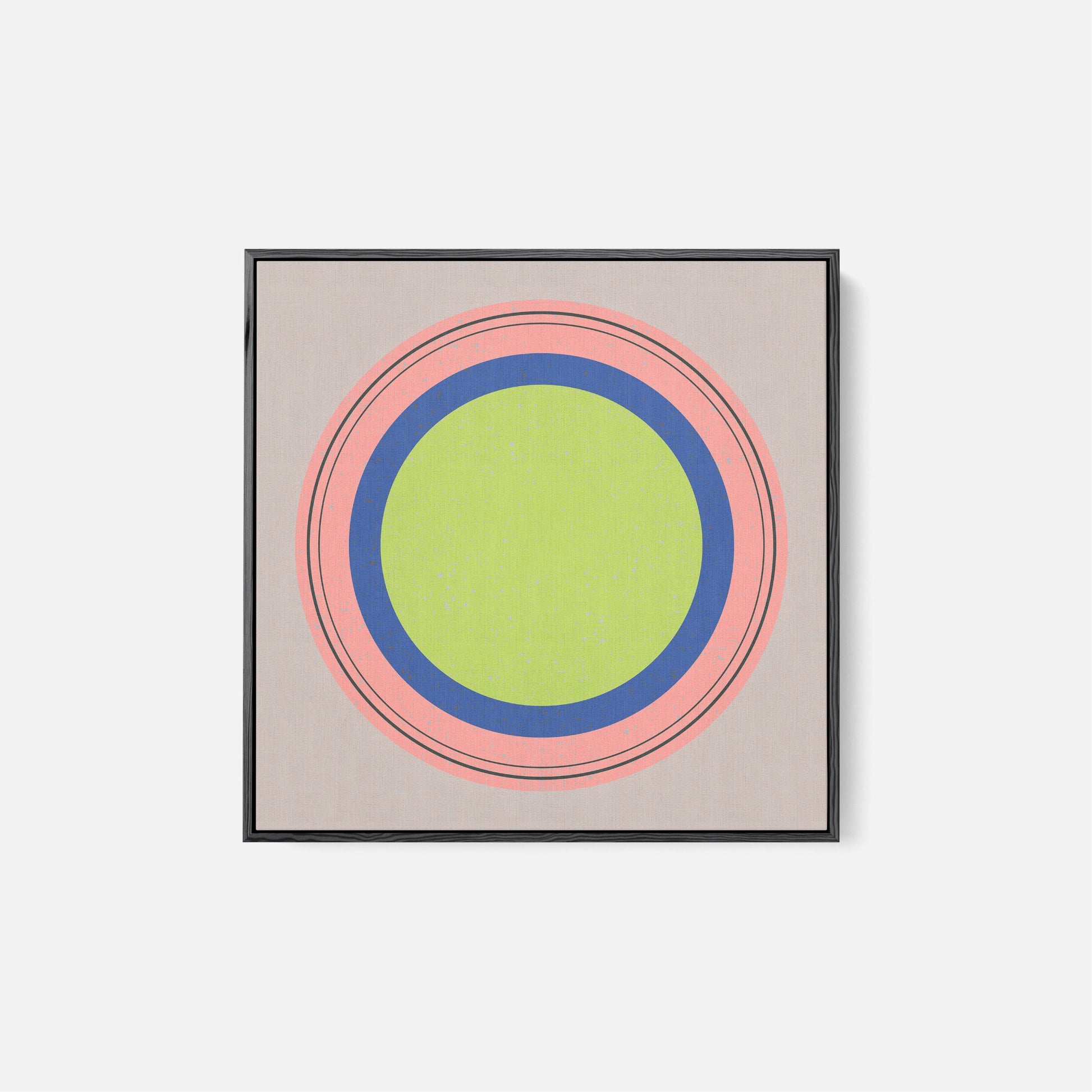 Floater Frame Circle XXII-Canvas Wall Art-The Design Craft