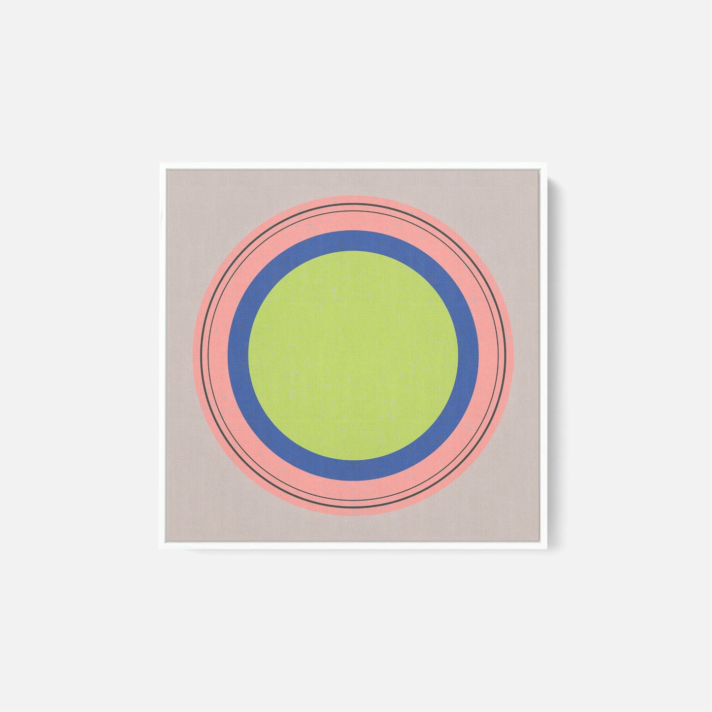 Floater Frame Circle XXII-Canvas Wall Art-The Design Craft