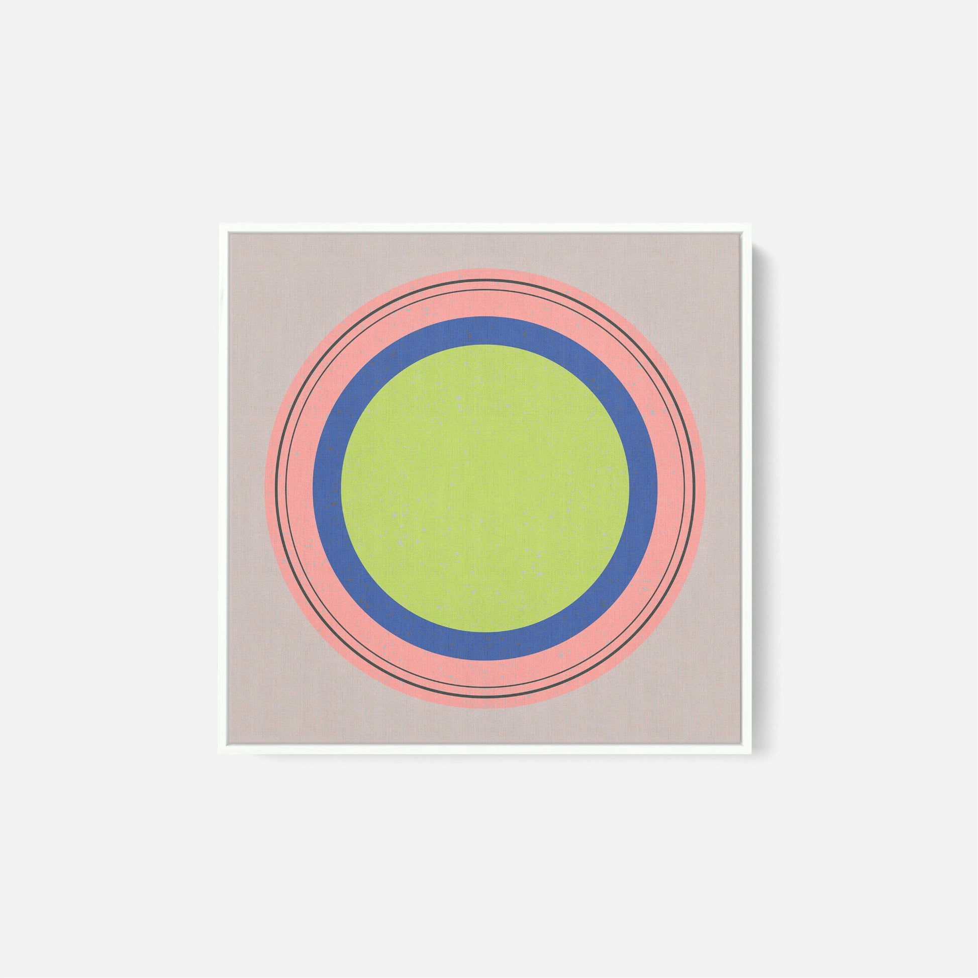 Floater Frame Circle XXII-Canvas Wall Art-The Design Craft