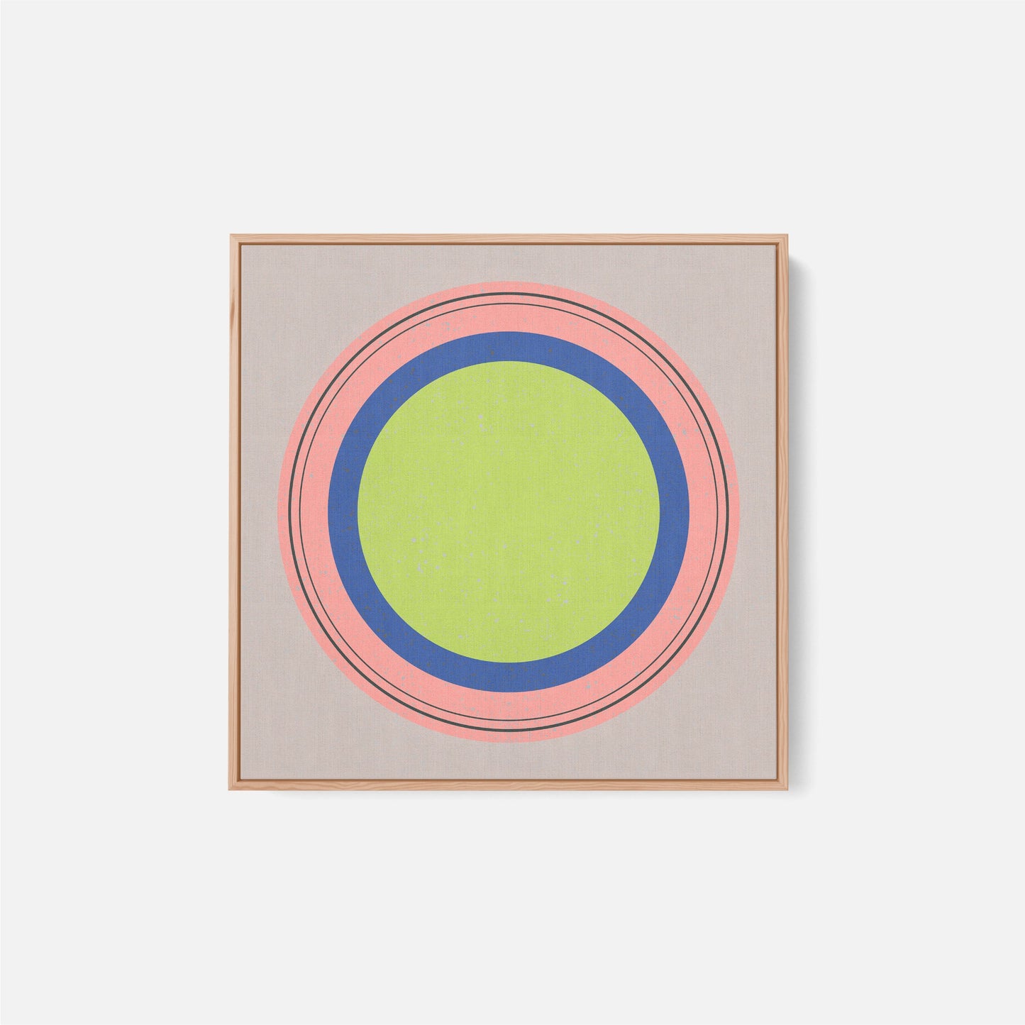 Floater Frame Circle XXII-Canvas Wall Art-The Design Craft