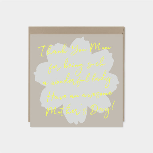 Flower Silhouette Card with Message-Greeting & Note Cards-The Design Craft