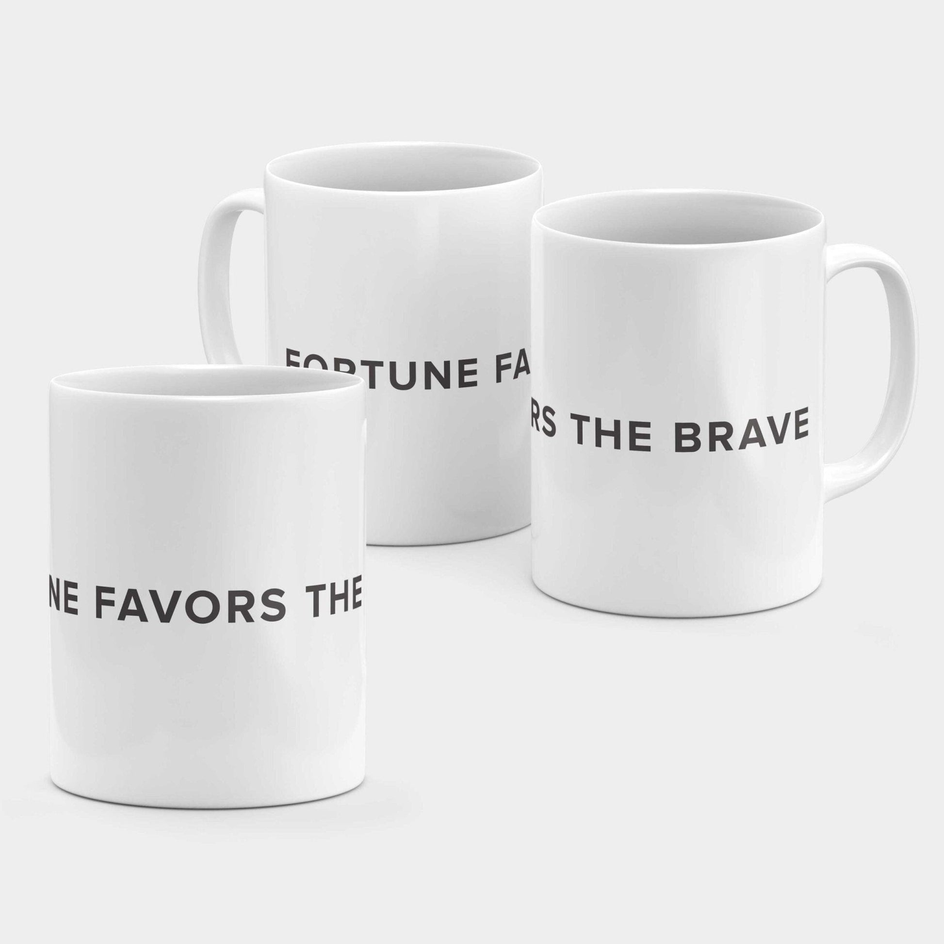 Fortune Favors the Brave 11oz Mug-The Design Craft