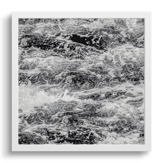 Froth | Wave Crashing Black and White Print-Art-The Design Craft