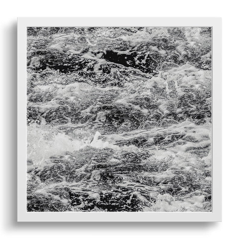 Froth | Wave Crashing Black and White Print-The Design Craft