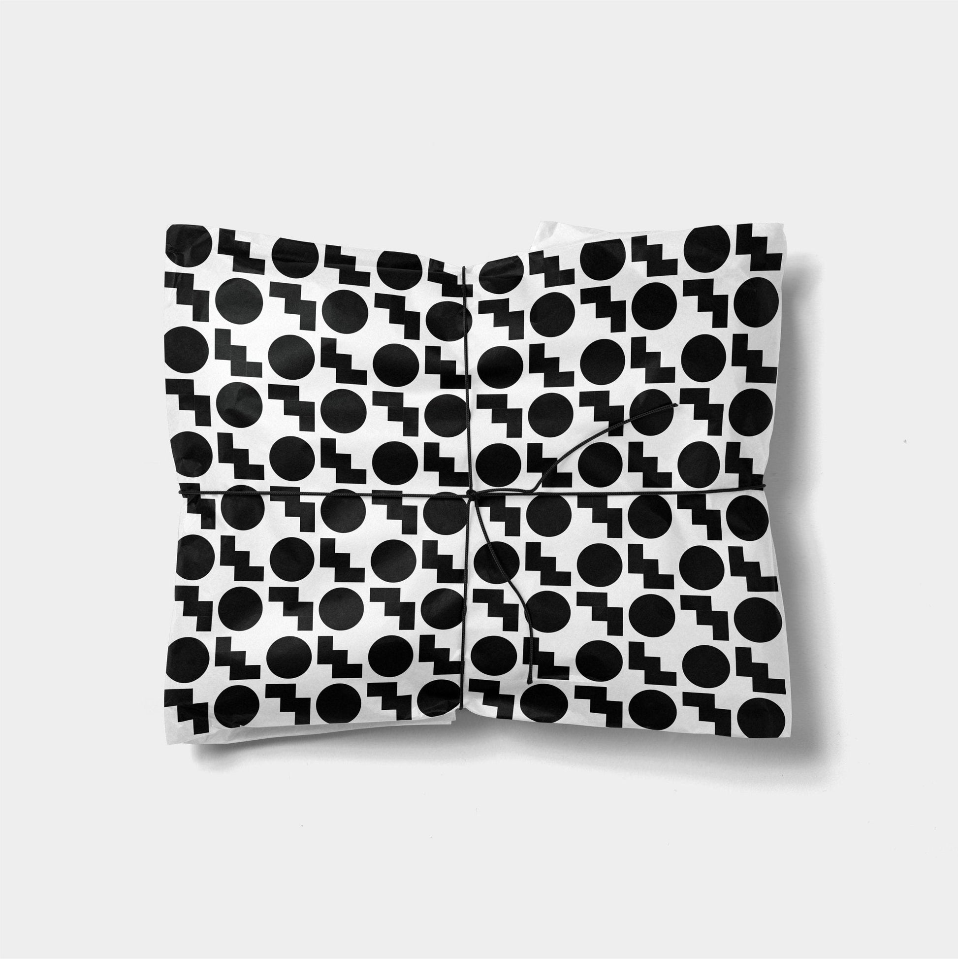 Geo Blocks Gift Wrap-Gift Wrapping-The Design Craft