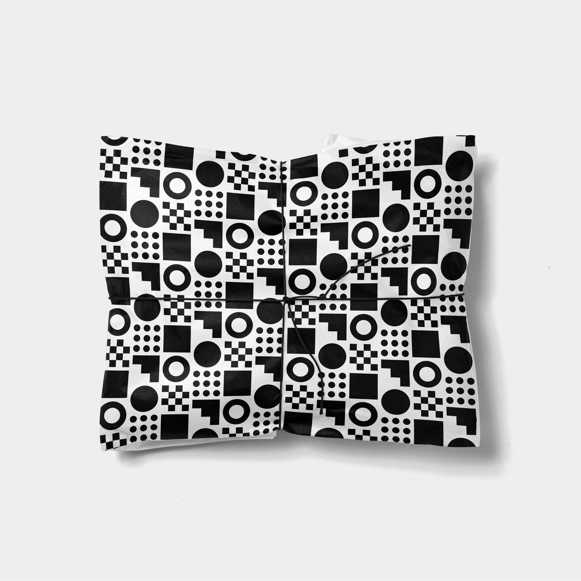 Geo Blocks Gift Wrap-Gift Wrapping-The Design Craft