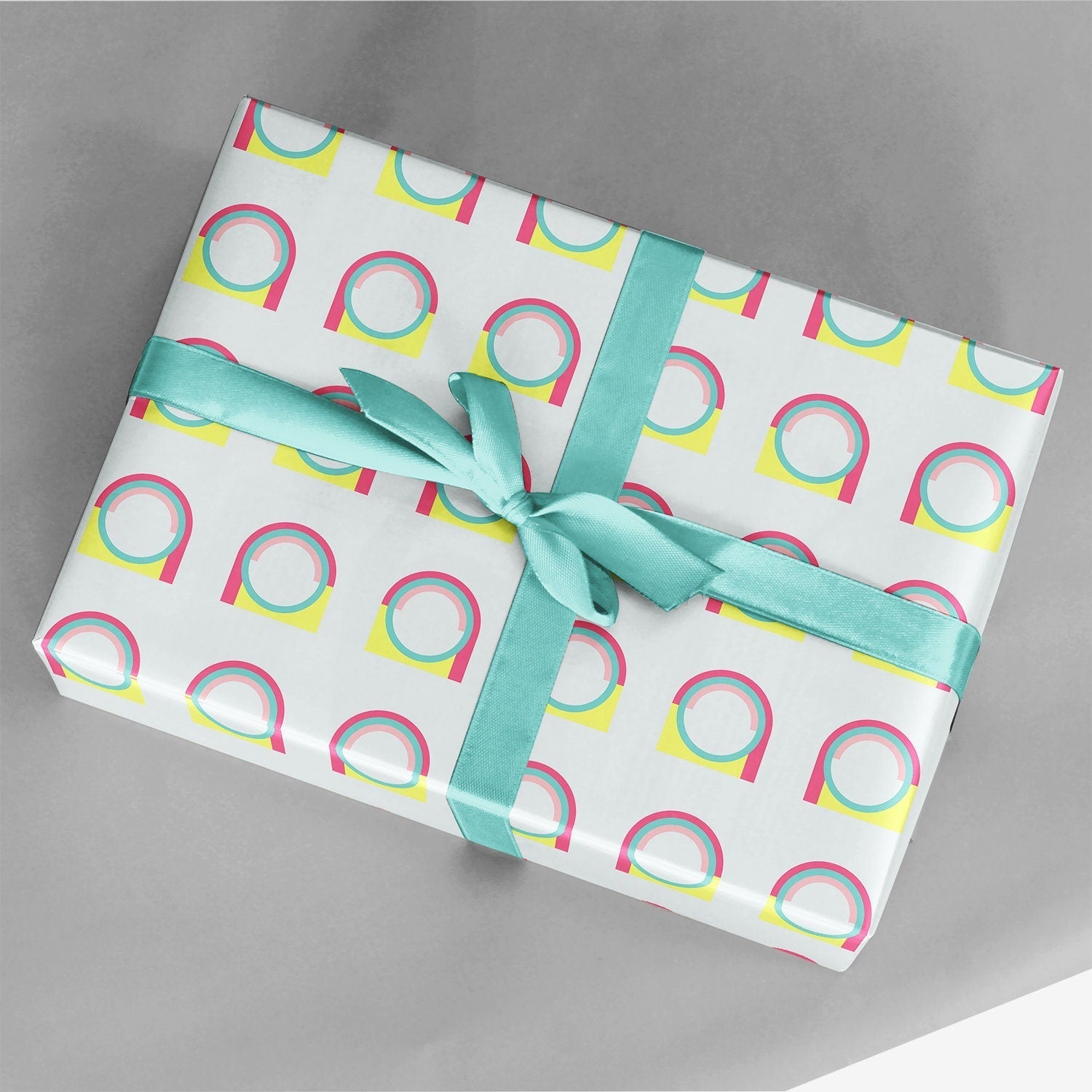 Geo Deco Miami Arch Gift Wrap-Gift Wrapping-The Design Craft