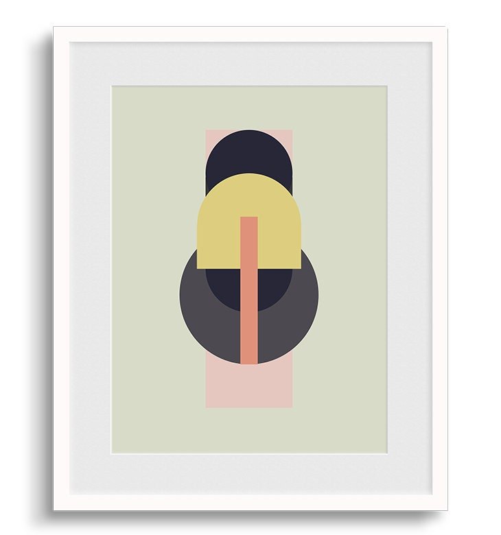 Geo Deco No. 2 | Geometric Shapes Art Print-Art-The Design Craft