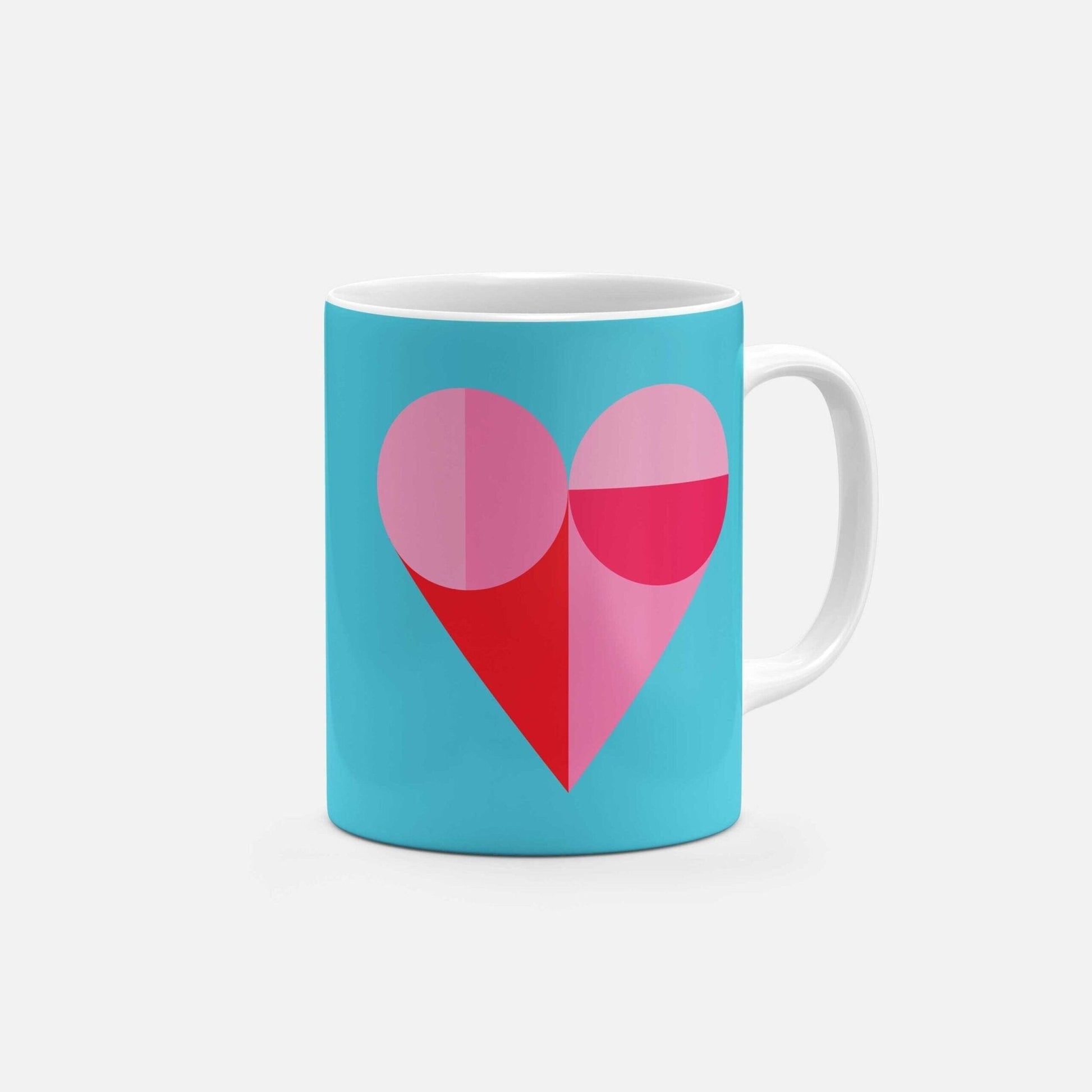 Geo Heart 11 Oz Mug-The Design Craft