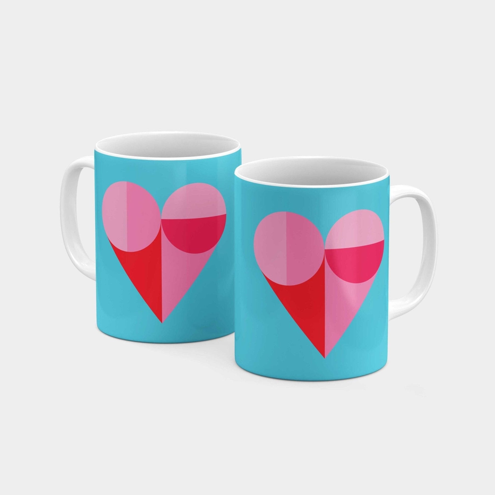 Geo Heart 11 Oz Mug-The Design Craft