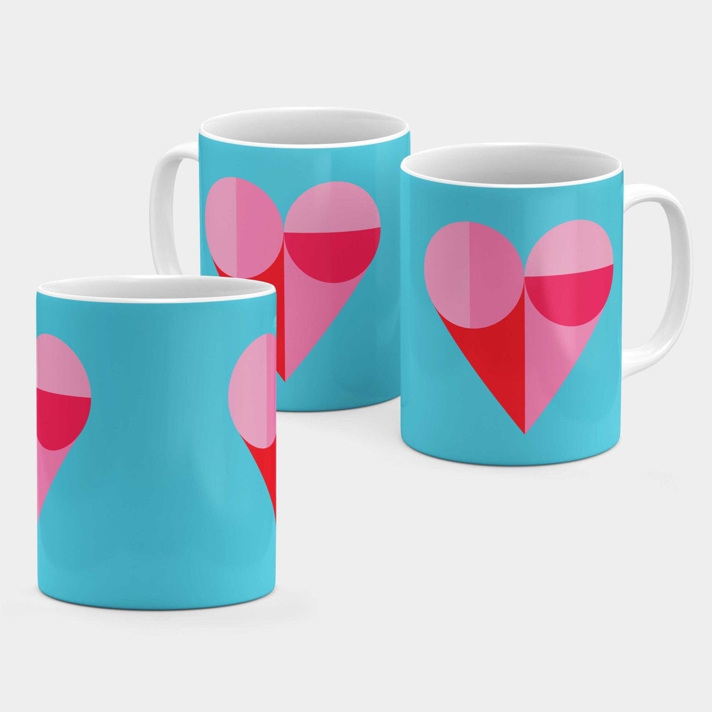 Geo Heart 11 Oz Mug-The Design Craft