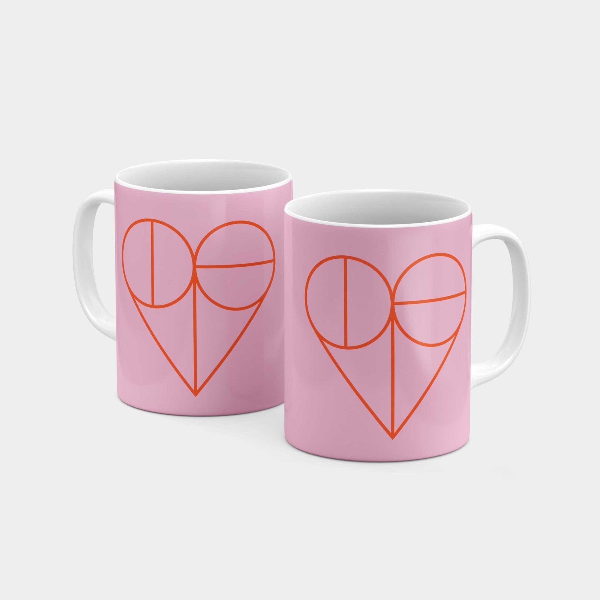 Geo Heart 11 Oz Mug II-The Design Craft