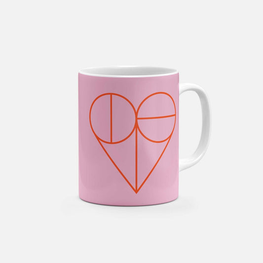 Geo Heart 11 Oz Mug II-The Design Craft