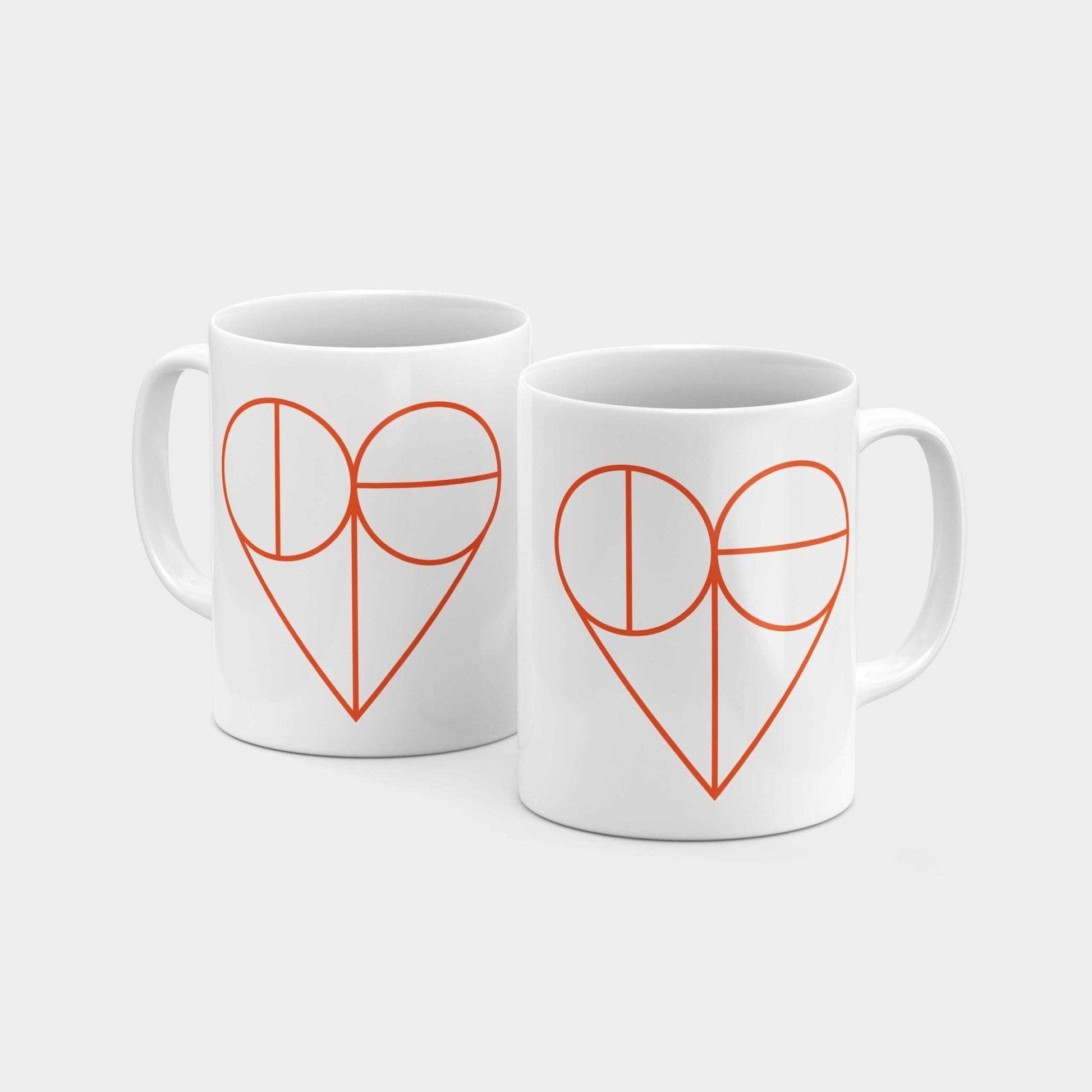 Geo Heart 11 Oz Mug III-The Design Craft