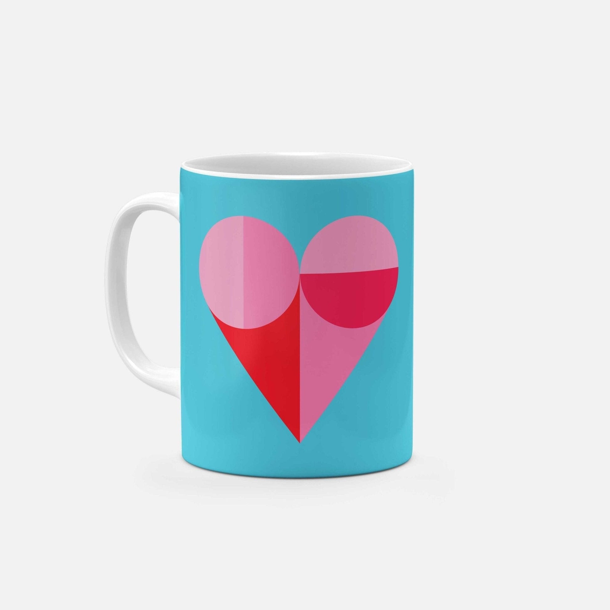 Geo Heart 11 Oz Mug-The Design Craft