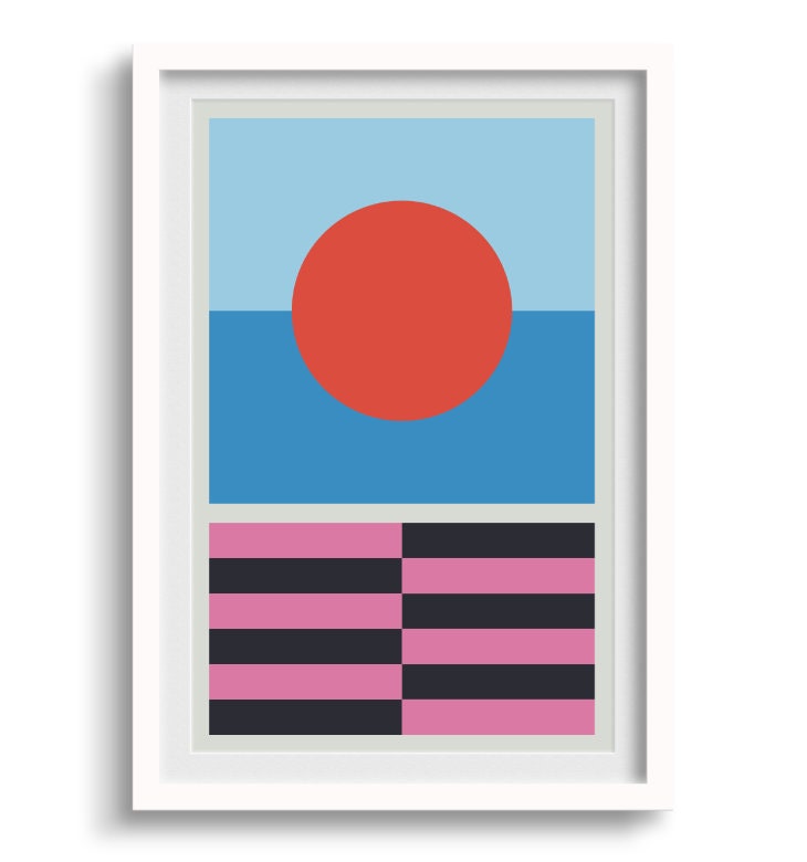 Geo Modern Art Print IV-The Design Craft