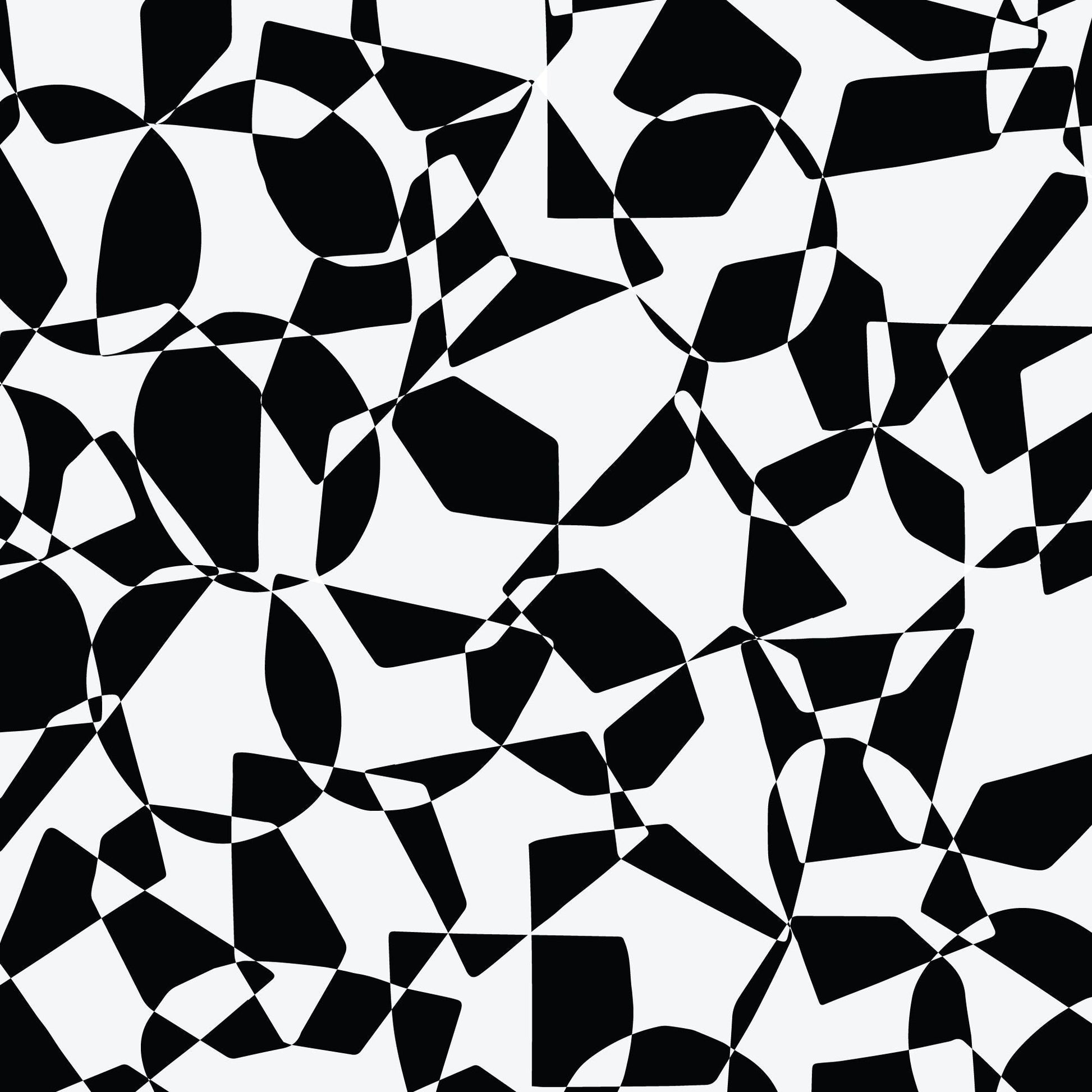 Geo Shapes Black and White Gift Wrap-Gift Wrapping-The Design Craft