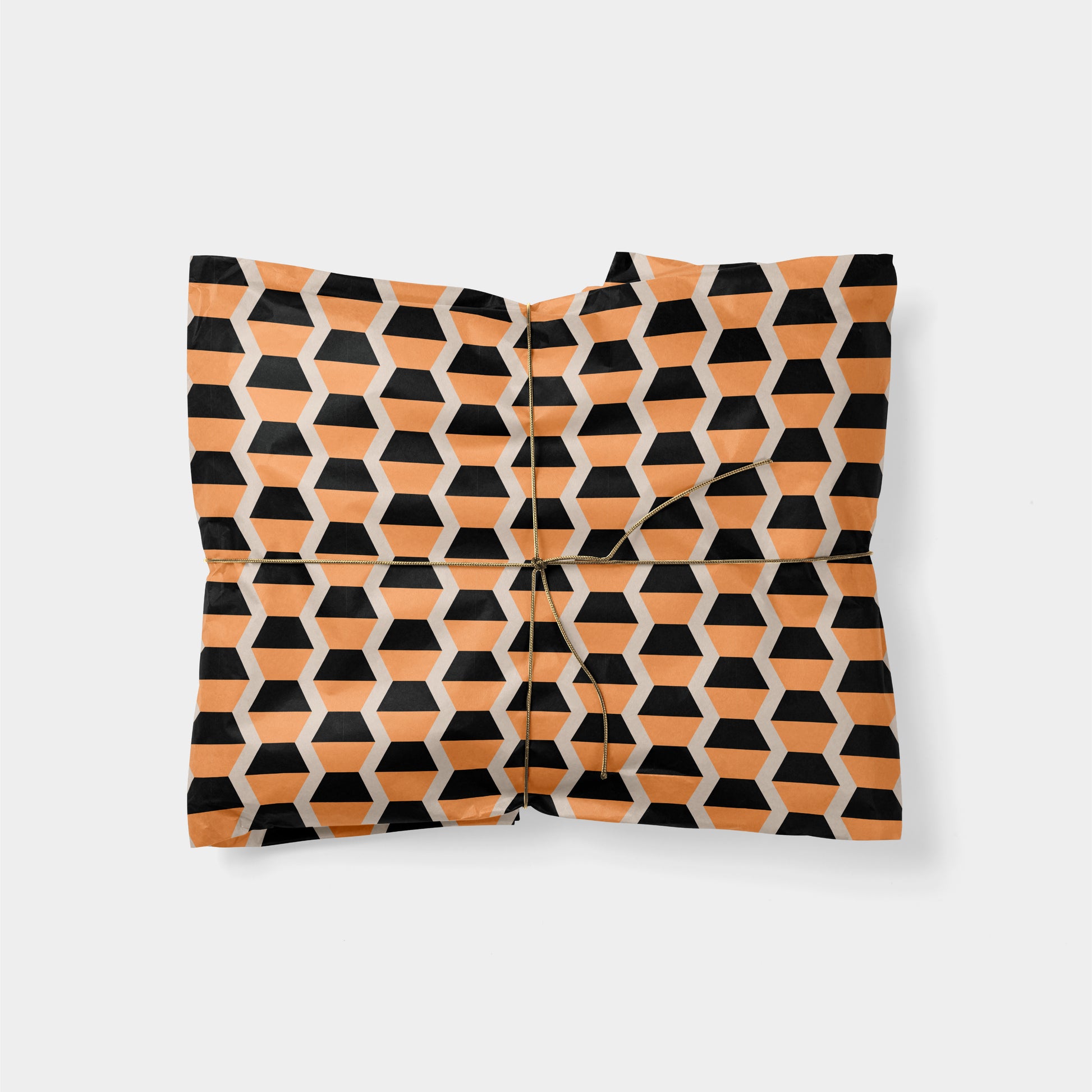 Geo Shapes Terracotta Gift Wrap