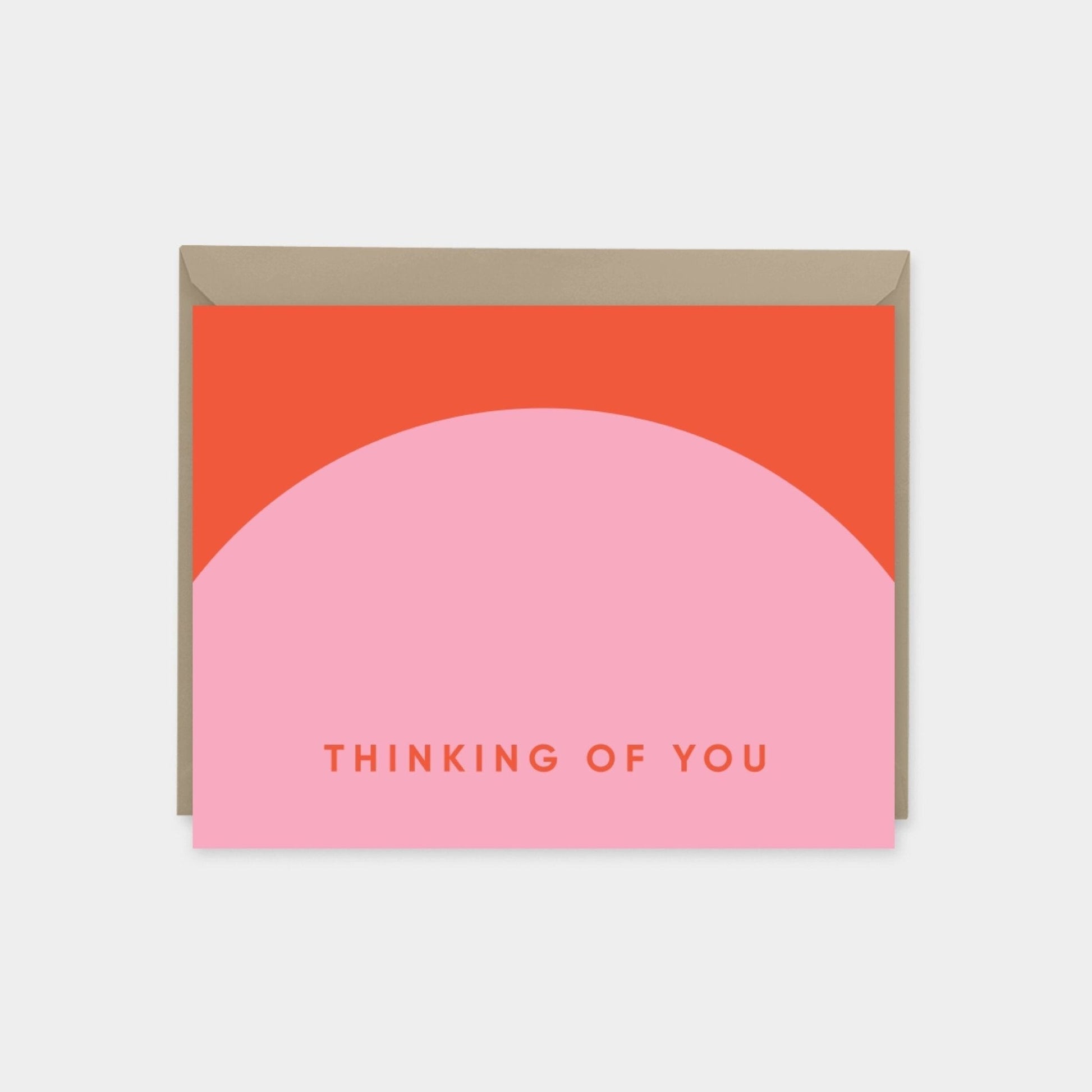 Geo Thinking of You Card, Colorful-Greeting & Note Cards-The Design Craft