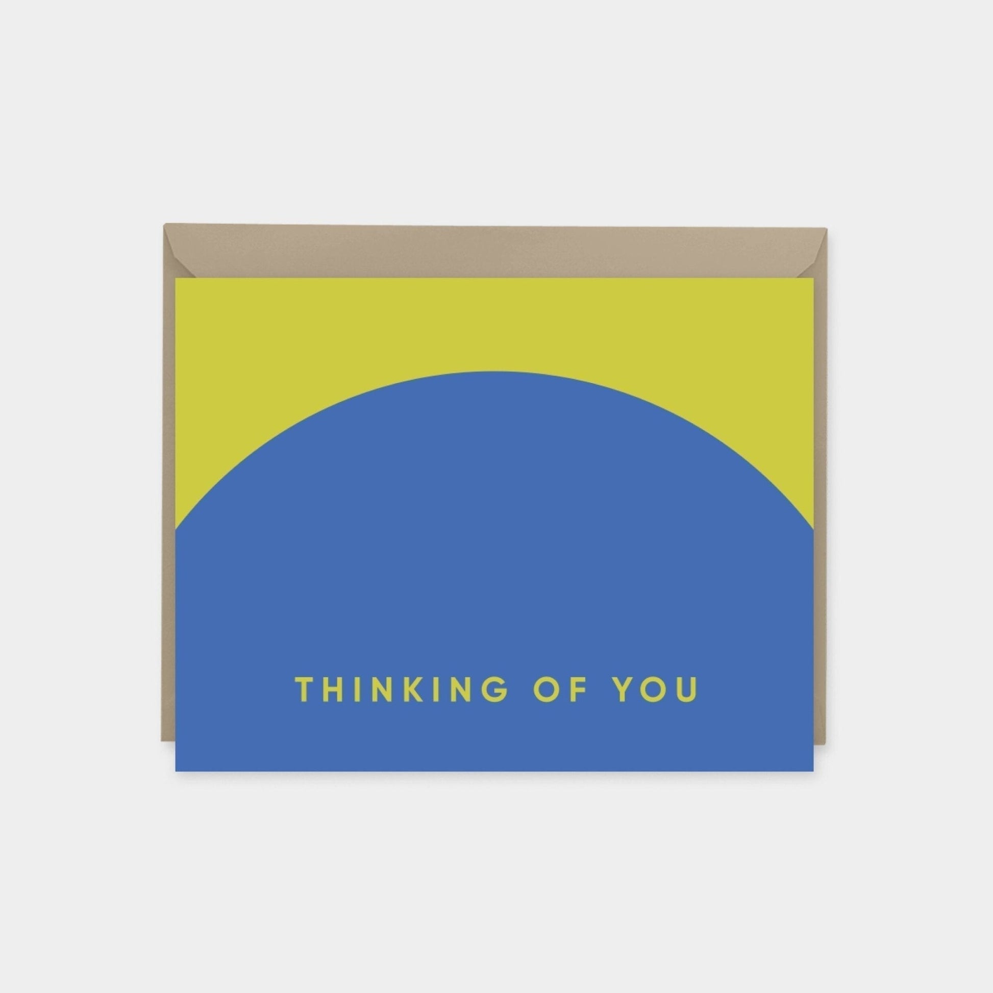 Geo Thinking of You Card, Colorful-Greeting & Note Cards-The Design Craft