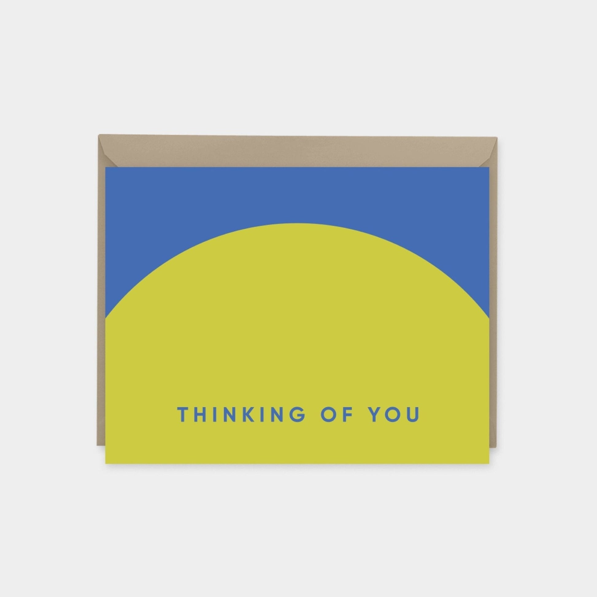 Geo Thinking of You Card, Colorful-Greeting & Note Cards-The Design Craft