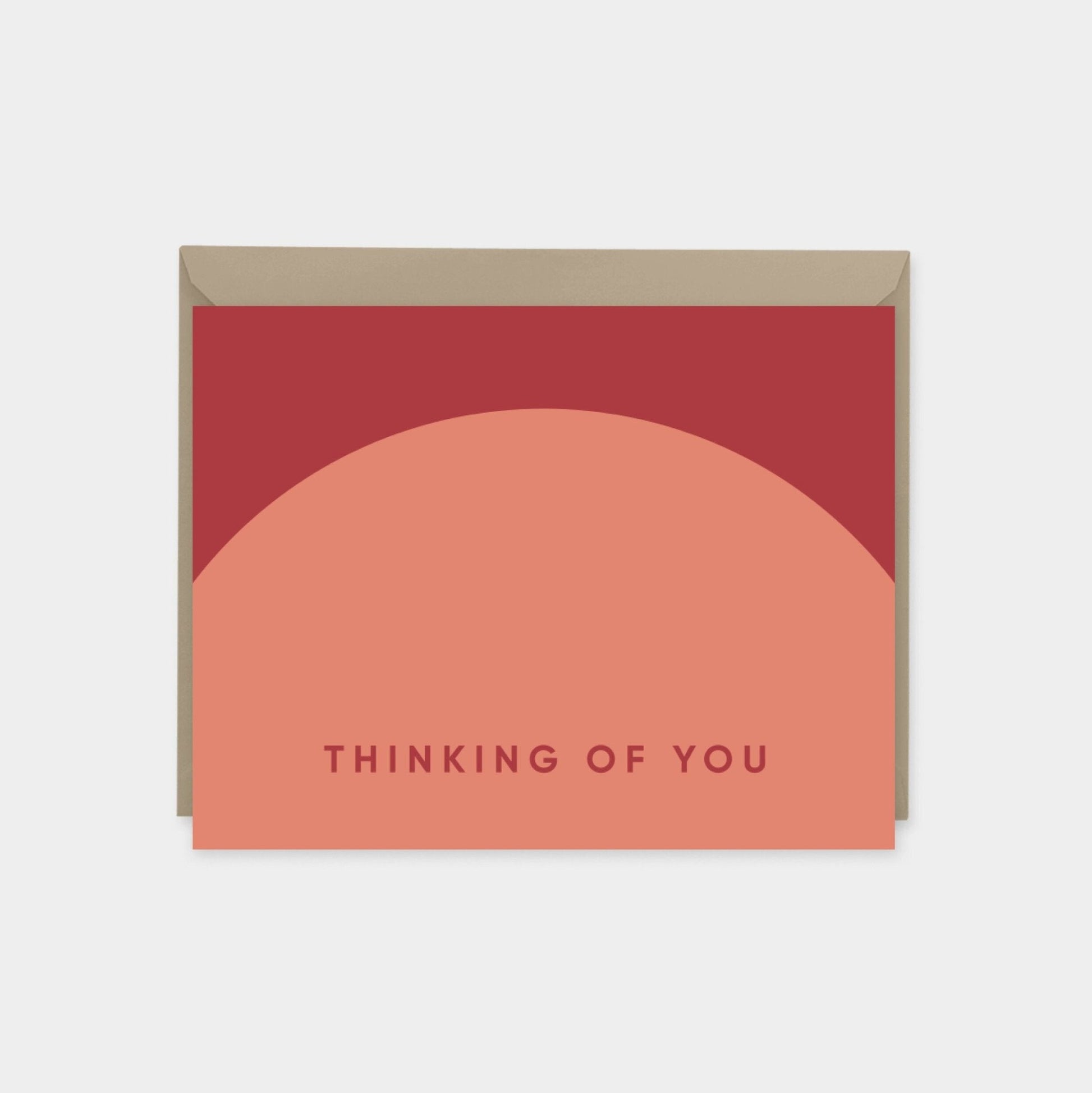 Geo Thinking of You Card, Geometric-Greeting & Note Cards-The Design Craft