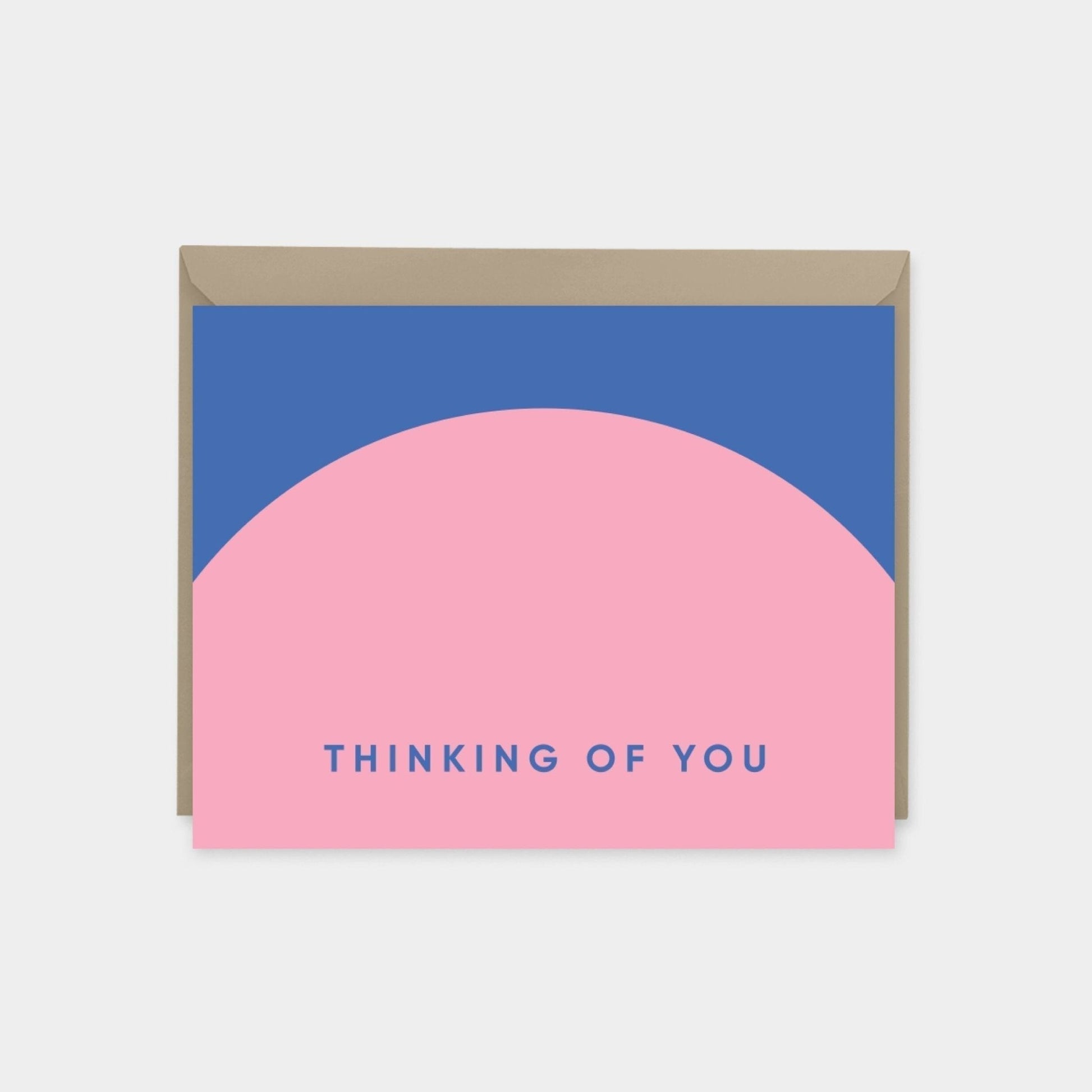 Geo Thinking of You Card IX, Colorful-Greeting & Note Cards-The Design Craft