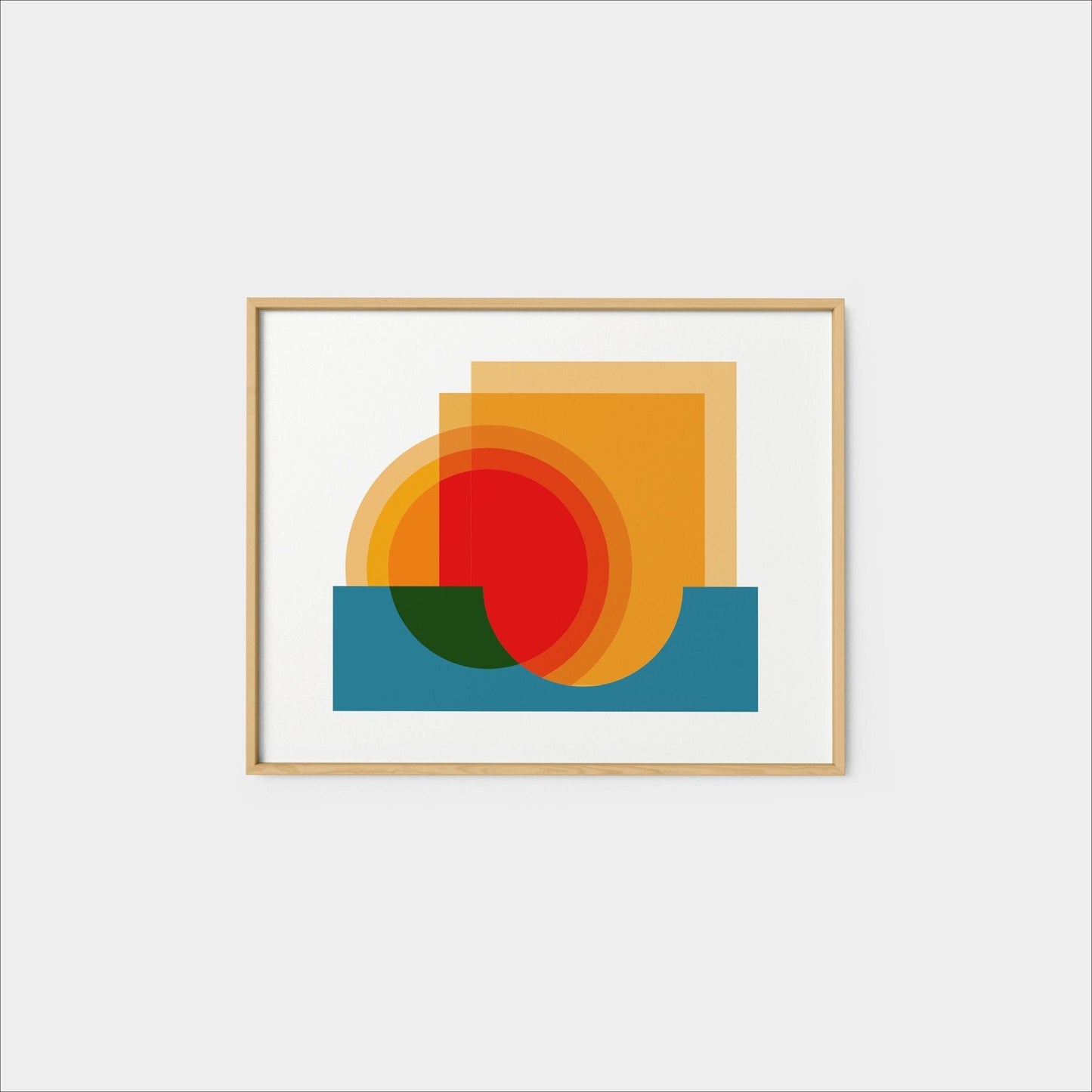 Geo Vista Print, Modern Art Print, Fine-Art Prints-The Design Craft