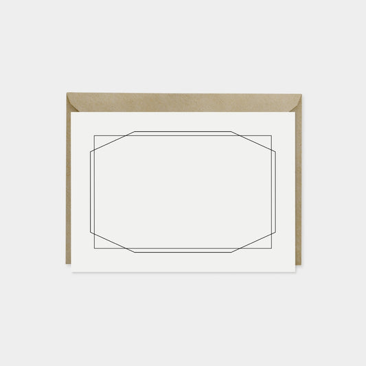 Geowire Border Note Cards, Frame,-Greeting & Note Cards-The Design Craft