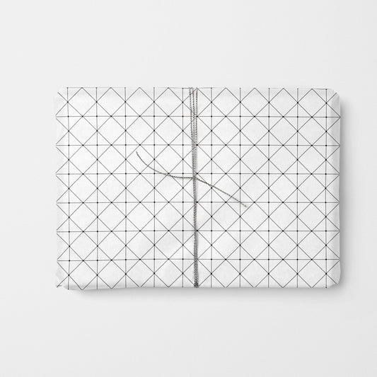 Geowire Dot Grid Wrapping Paper-Gift Wrapping-The Design Craft