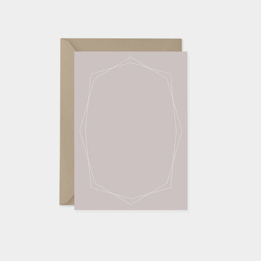 Geowire Vertical Note Cards, Blush,-Greeting & Note Cards-The Design Craft