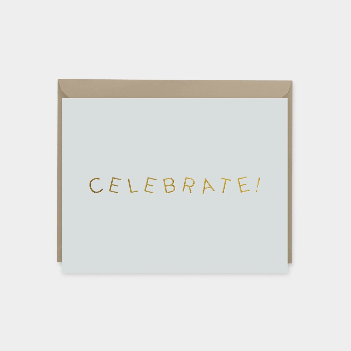 Gold Foil "Celebrate" Card-Greeting & Note Cards-The Design Craft