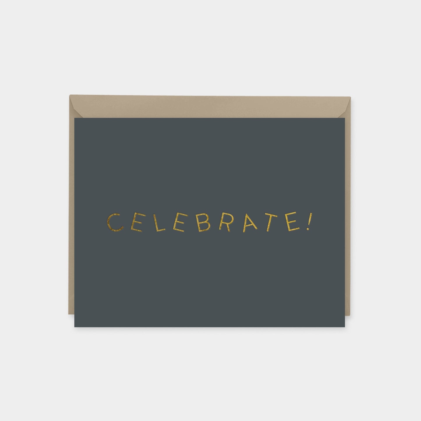 Gold Foil "Celebrate" Card-Greeting & Note Cards-The Design Craft