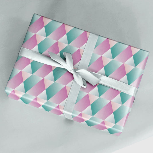 Gradient Geo Gift Wrap-Gift Wrapping-The Design Craft