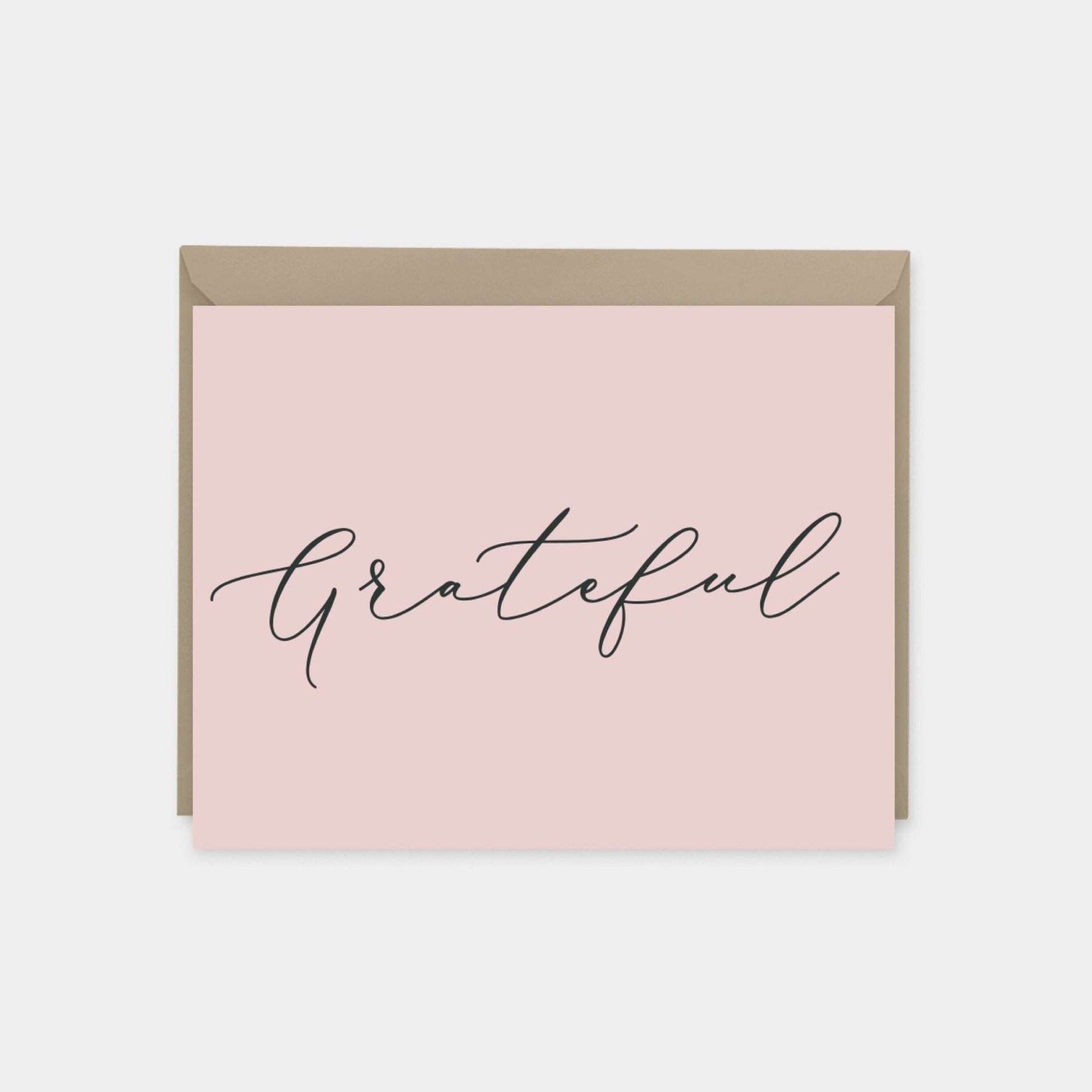 Grateful Cards, Thank You Cards, Wedding-Greeting & Note Cards-The Design Craft