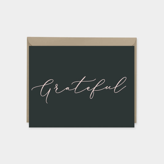 Grateful Cards, Thank You Cards, Wedding-Greeting & Note Cards-The Design Craft
