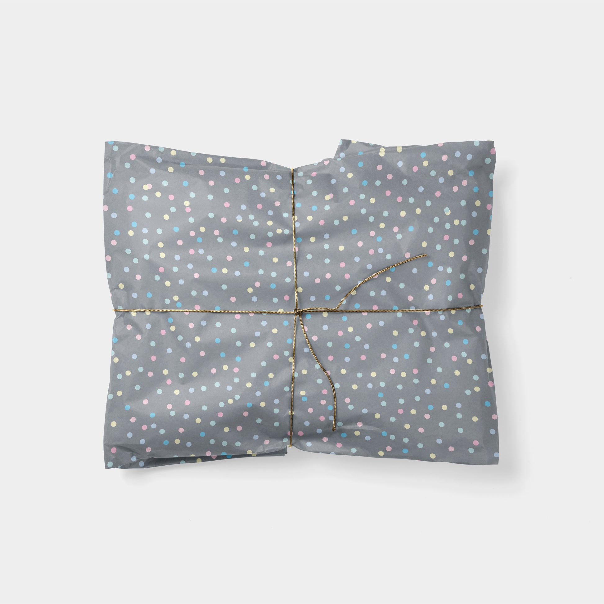 Gray Confetti Gift Wrap II
