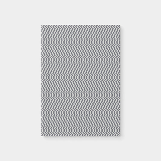 Gray Glitch Softcover Notebook