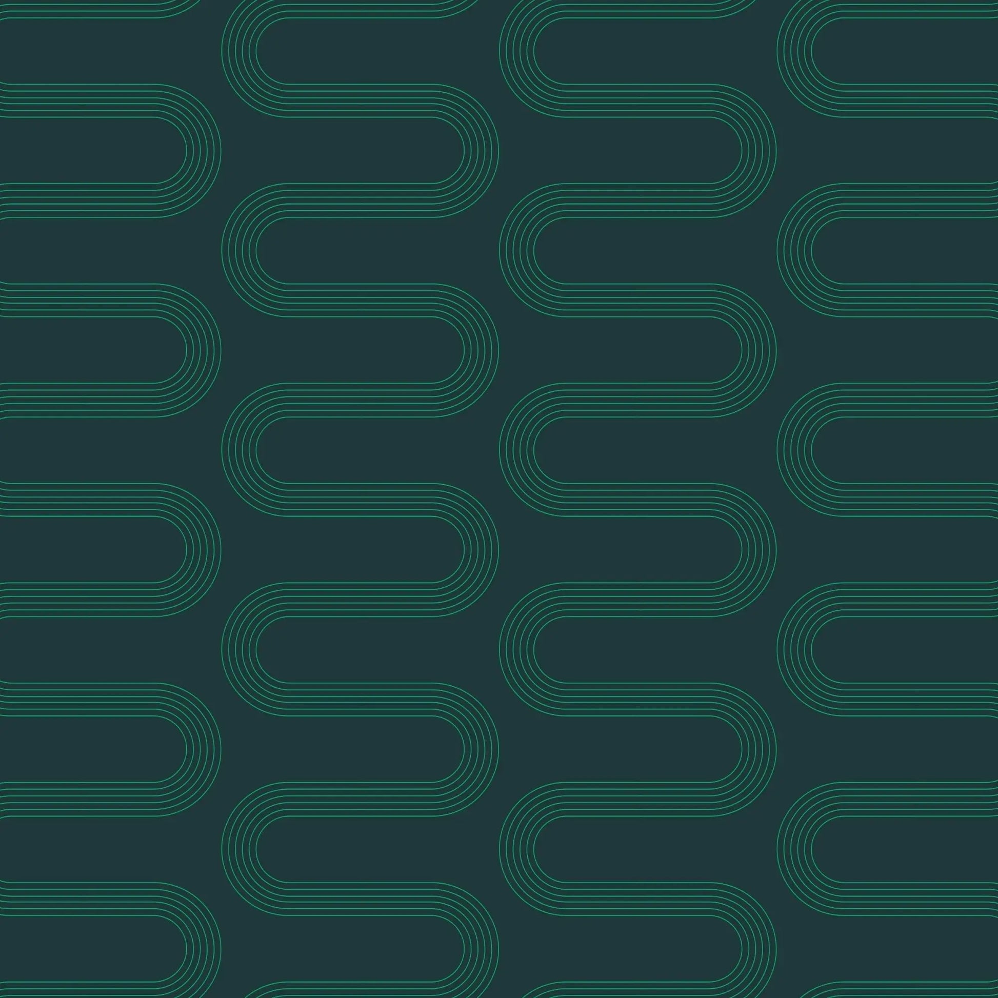 Green Fine Line Geo Modern Gift Wrap