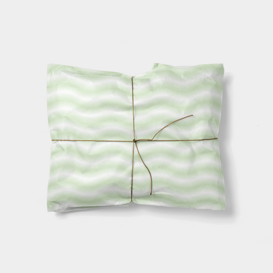 Green Gradient Waves Gift Wrap-Gift Wrapping-The Design Craft