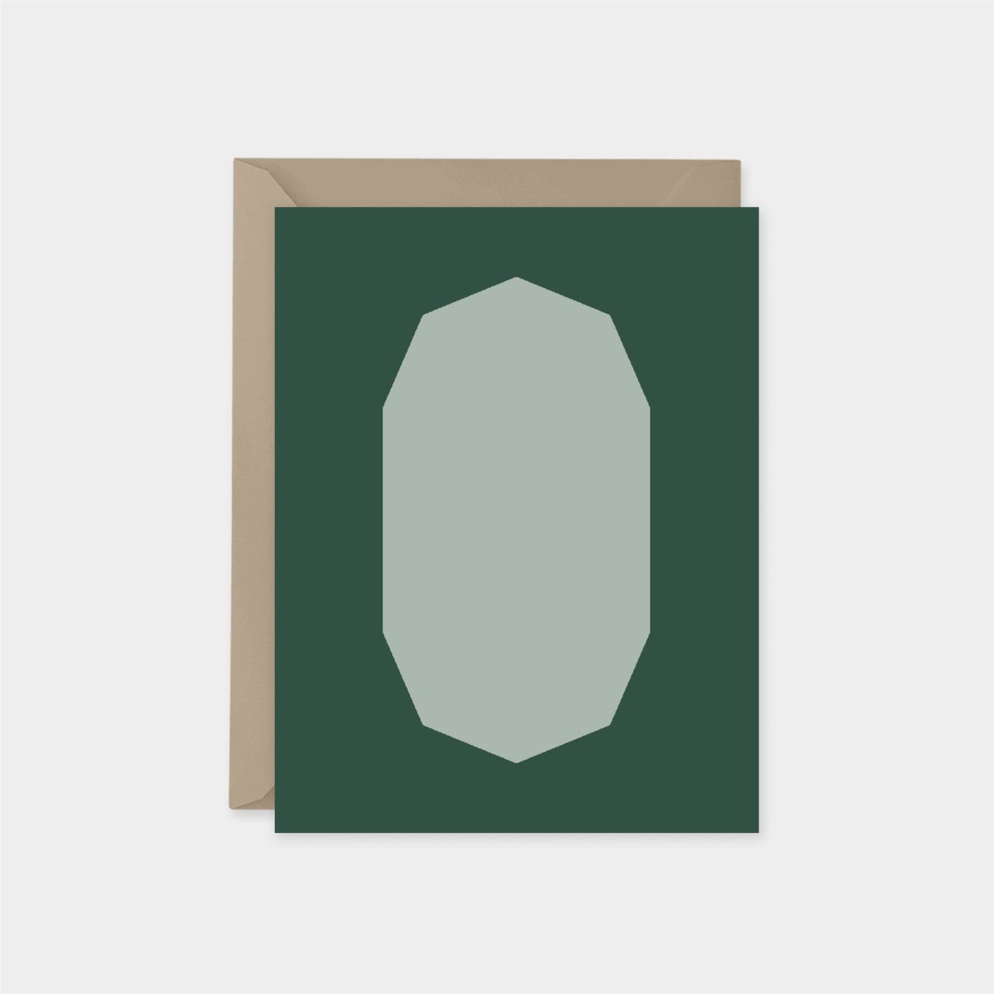 Green Neo Shape Art Card