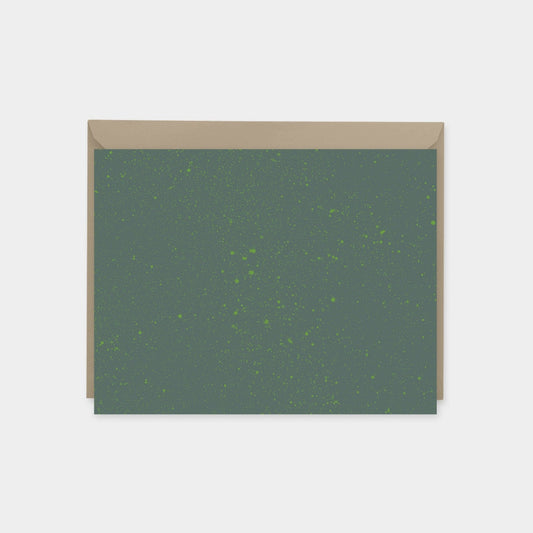 Green Speckled Texture Note Cards,-Greeting & Note Cards-The Design Craft