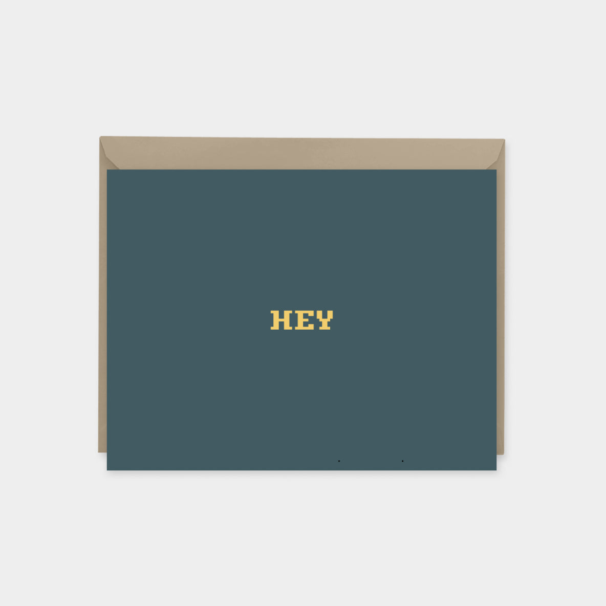 HEY Computer Monogram Note Card VII-Greeting & Note Cards-The Design Craft