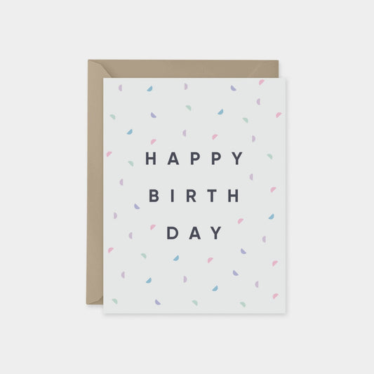 Happy Birthday Card, Colorful Modern-Greeting & Note Cards-The Design Craft