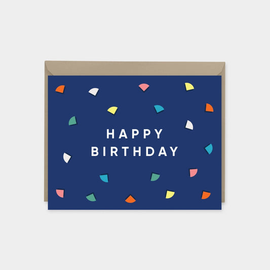 Happy Birthday Card, Colorful Modern-Greeting & Note Cards-The Design Craft