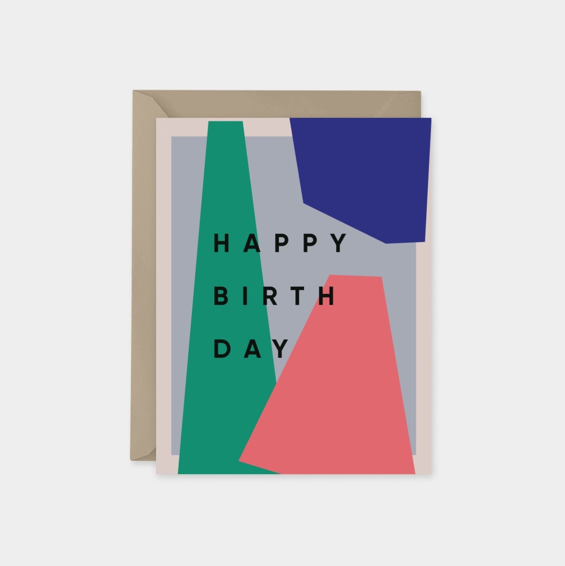 Happy Birthday Card, Modern Birthday-Greeting & Note Cards-The Design Craft